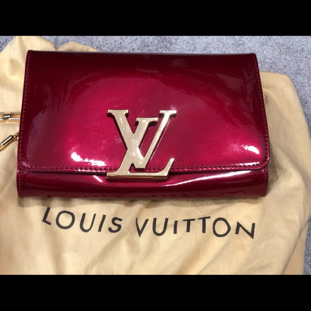 Louis Vuitton Red Patent Louise Clutch!